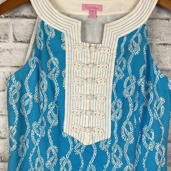 Lilly Pulitzer Womens Dress Size 6 Row Your Boat Knot - Picture 4 of 5